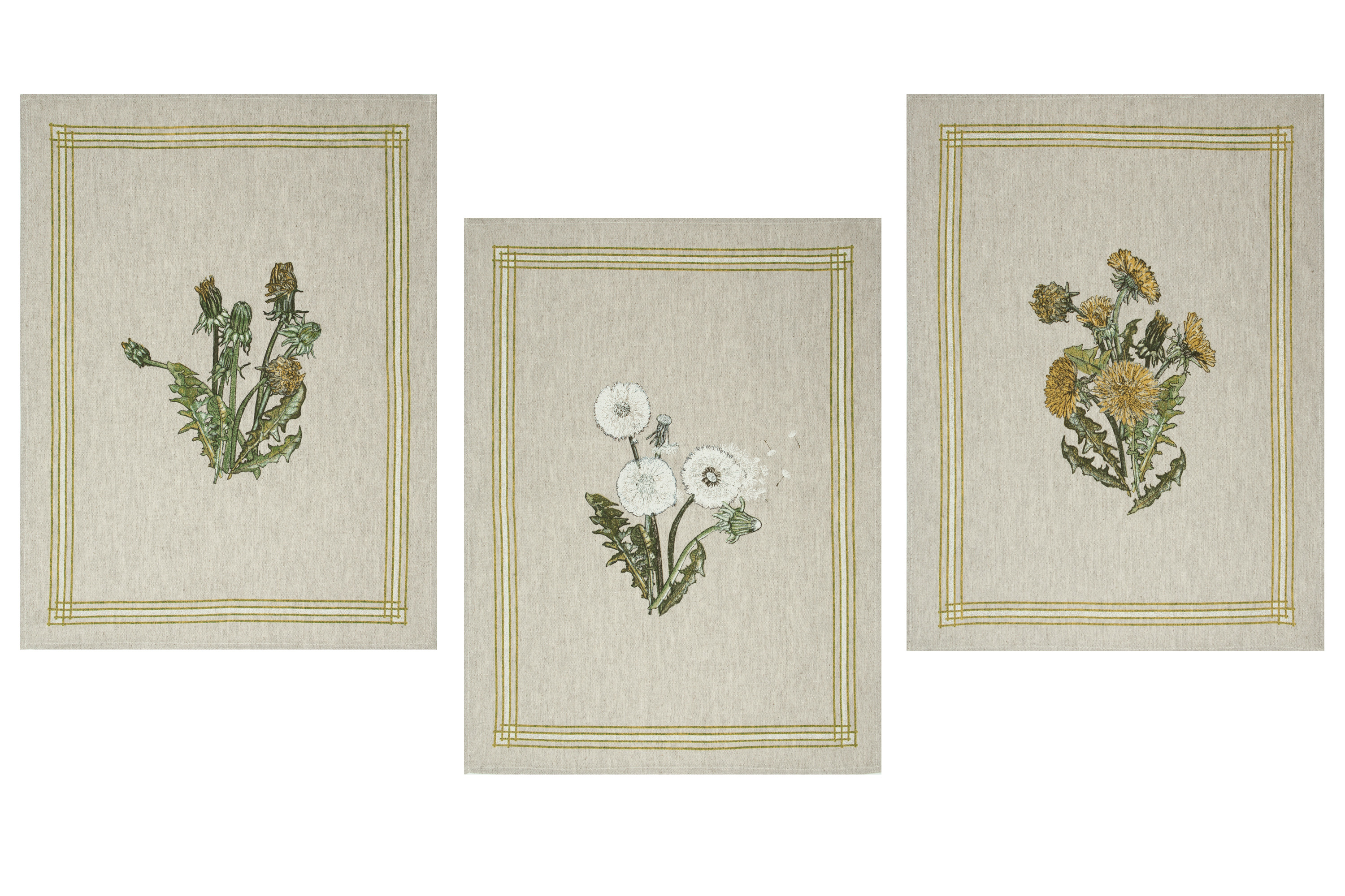 Комплект полотенец из 3 шт. Одуванчики-3