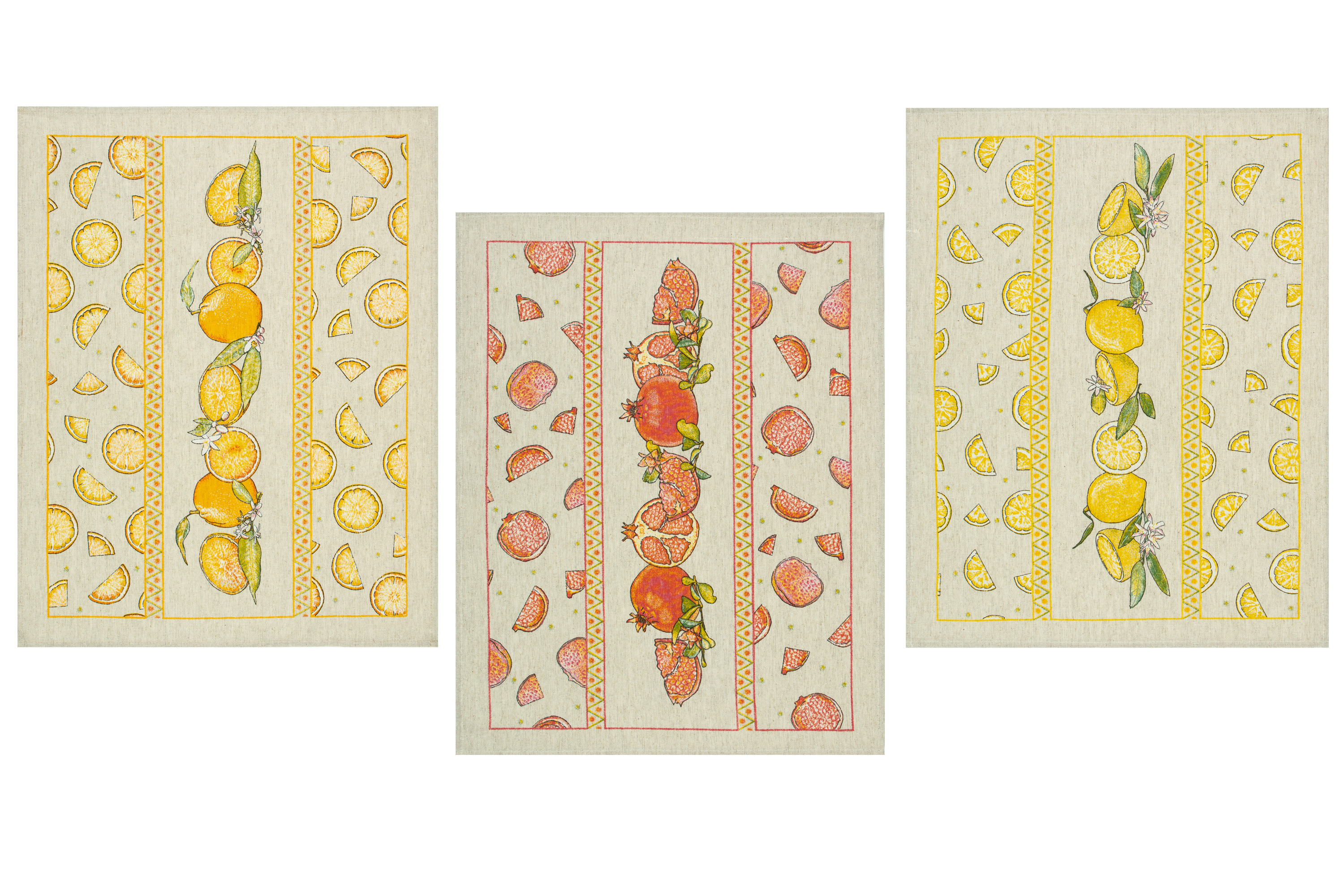 Комплект полотенец из 3 шт. Фрукты-3