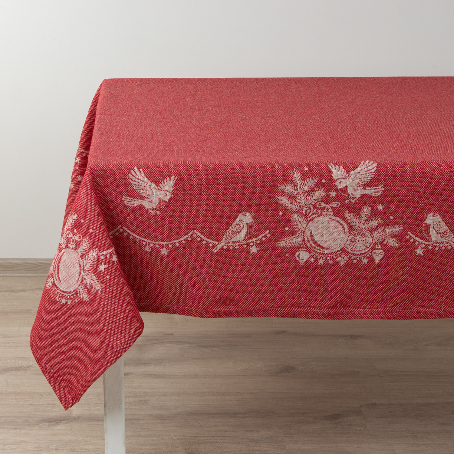 Скатерть НГ Снегири