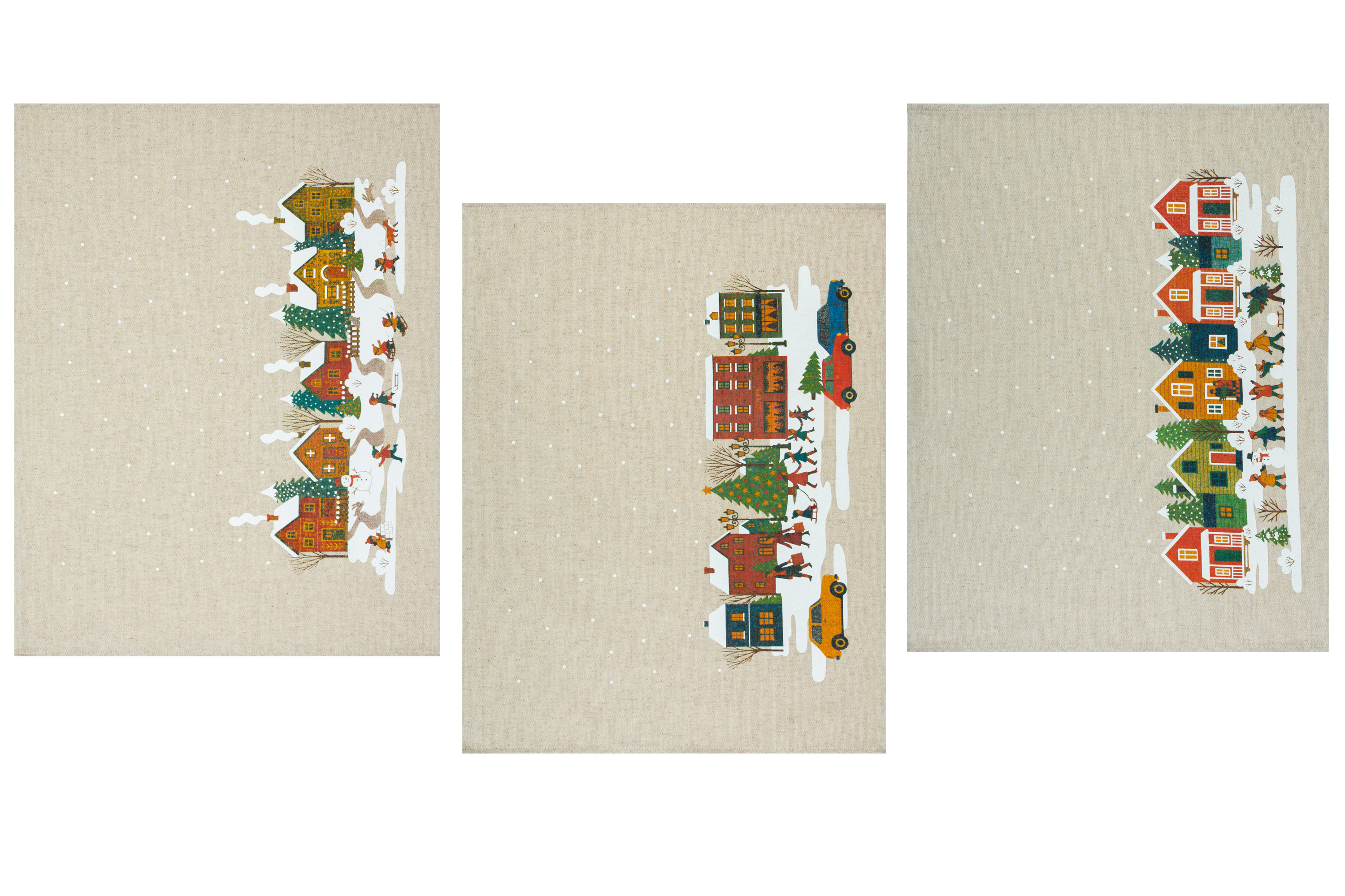 Комплект полотенец из 3 шт. НГ Новогодняя суета-3